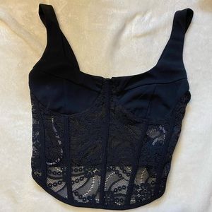 Lace corset tank